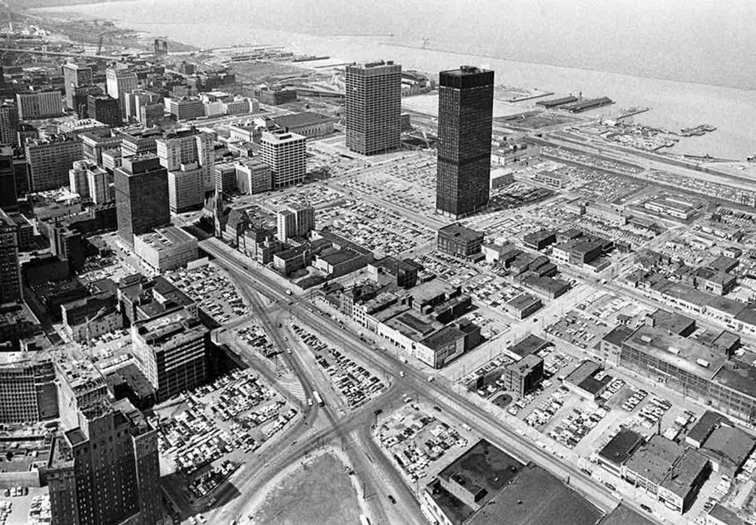 It's genuinely wild that Cleveland in the 1970s was a literal parking lot