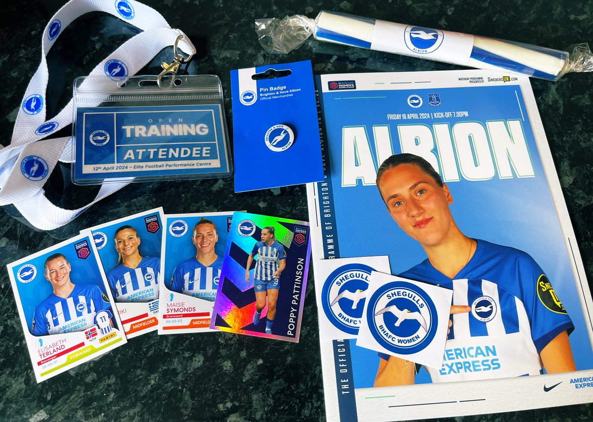 ⚽️ GIVEAWAY 🌟 GIVEAWAY ⚽️ 🔥 As promised our FIRST EVER GIVEAWAY is here! 🔥 🎁 One lucky winner will receive: A program from Brighton vs Everton, Lanyard & Pass from Open Training, Stick of BHA Brighton Rock, a Brighton Pin Badge & assorted Stickers 🎁 🎟️ TO ENTER - Simply…