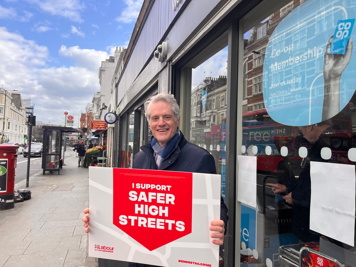 Our high streets less safe & shoplifting rife, yet Tory cuts mean fewer people charged. @UKLabour will ensure #SaferHighStreets with 13,000 more police/PCSOs on streets, thefts below £200 prosecuted & new offence of assaulting retail workers enforced.  #EndRetailCrime @CoopParty