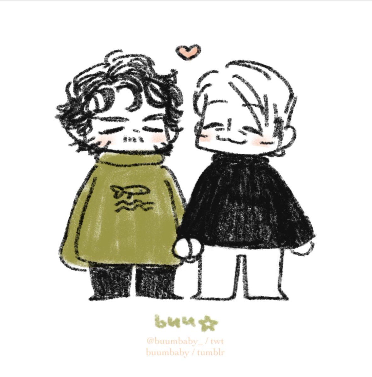 matching turtlenecks 💚 🖤