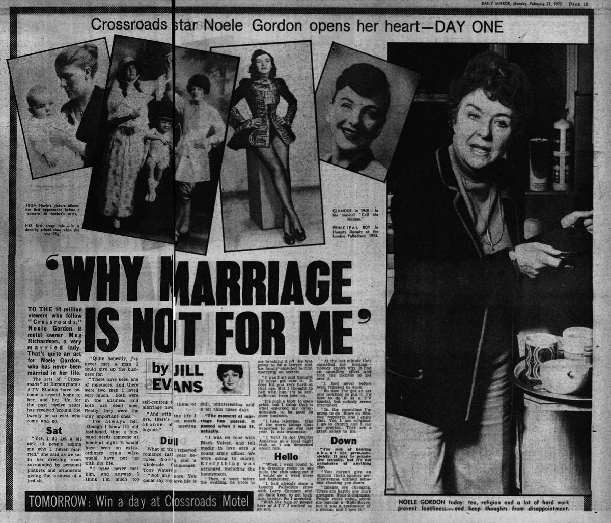 motelcrossroads's tweet photo. Someone is trying to sell this Daily Mirror article on eBay for near ยฃ150; yes just the one page. And it's a page that has been taken from an online digital site so it isn't even the original 1977 pages. So, here it is for free... #Nolly #NollyPBS #EbayScam https://t.co/GEz2hLxDa3