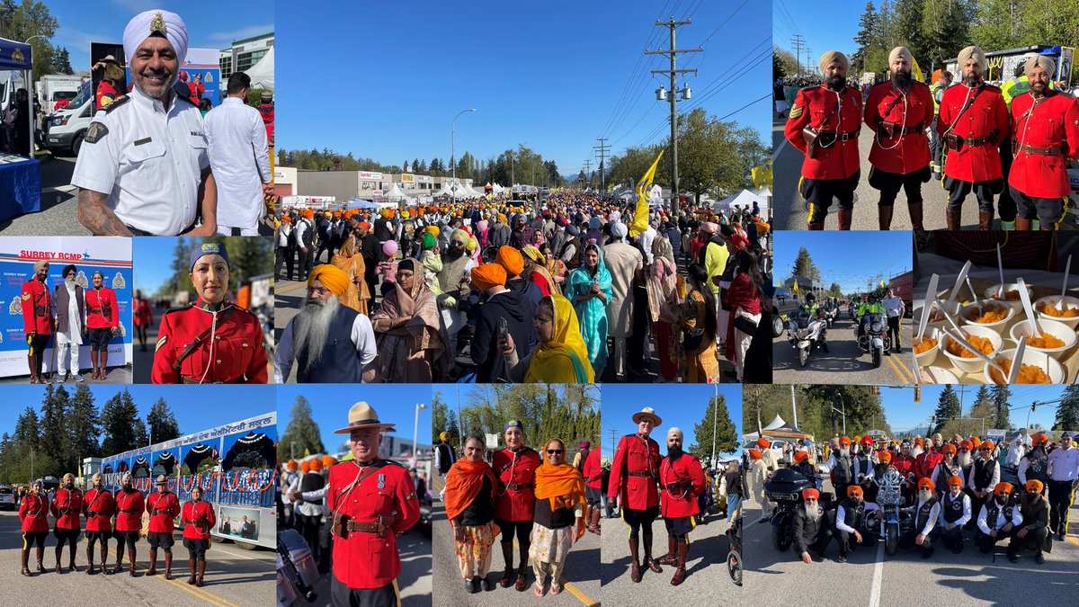 We are thrilled to see the community come together once again to celebrate Vaisakhi. The generosity of the South Asian community is remarkable. Happy Vaisakhi! From Surrey RCMP.