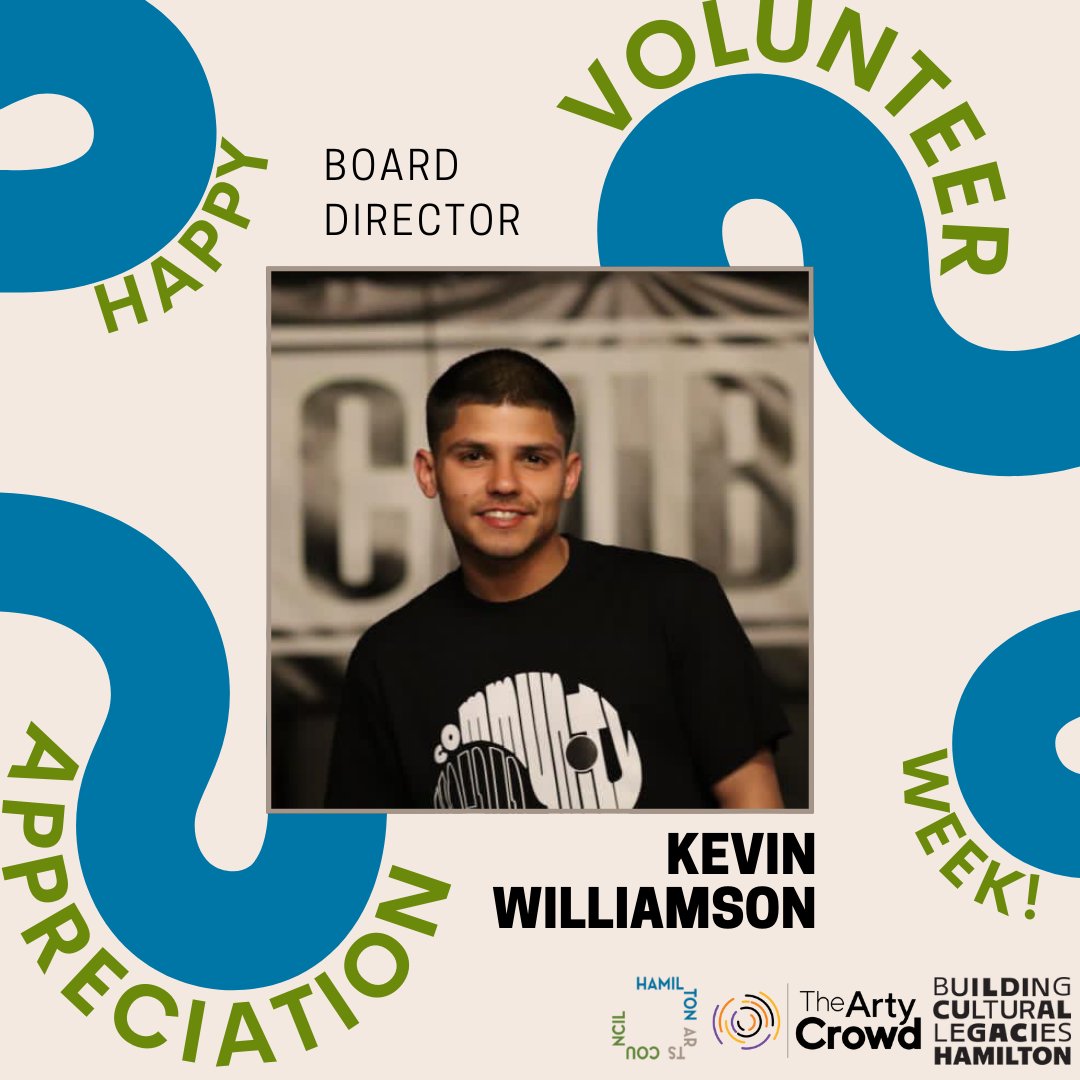 Happy #VolunteerAppreciationWeek! 💙 HAC is incredibly pleased to welcome Kevin Williamson to our Board of Directors! We look forward to fruitful discussions & sharing ideas to further serve our arts communities. Learn about Kevin: hamiltonartscouncil.ca/board-staff #HamOnt #HamArts