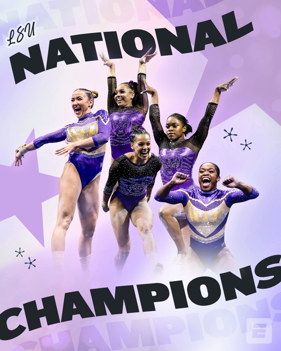 THE LSU TIGERS ARE NATIONAL CHAMPIONS 🏆 @LSUgym