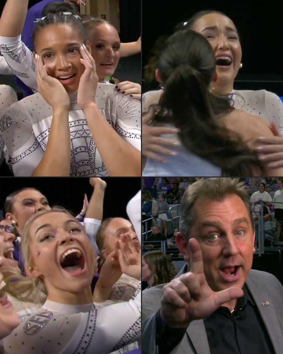 All the emotions 🥹 

<a href="/LSUgym/">LSU Gymnastics</a> 🏆