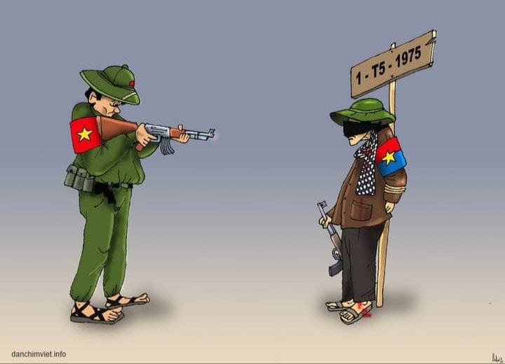 LTrungHien's tweet photo. Ngày đồng chí Bắc cộng khai tử đồng chí bù nhìn MTPDMN
Tranh biếm của họa sĩ Babui
#babui #danchimviet https://t.co/eCJruLtcVv