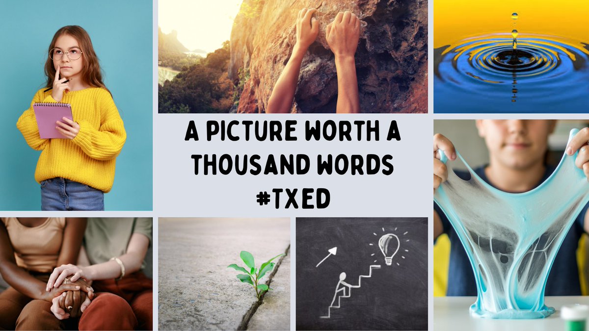 Join #TXed chat this Wednesday at 8:30 PM CST for - A Picture Worth a Thousand Words. We will use our creativity to see how these pictures relate to education. Stop by, and bring a friend. #edchat #elemchat #LeadLAP #atplc #edtech #TLAP #satchat