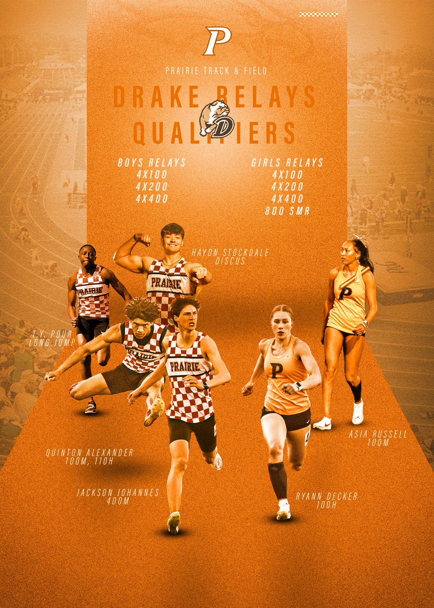 𝐁𝐥𝐮𝐞 𝐎𝐯𝐚𝐥 𝐁𝐨𝐮𝐧𝐝

Congrats to our relay and individual qualifiers who will compete at next weeks Drake Relays! 

Full start lists and meet info available here: godrakebulldogs.com/sports/2015/11…