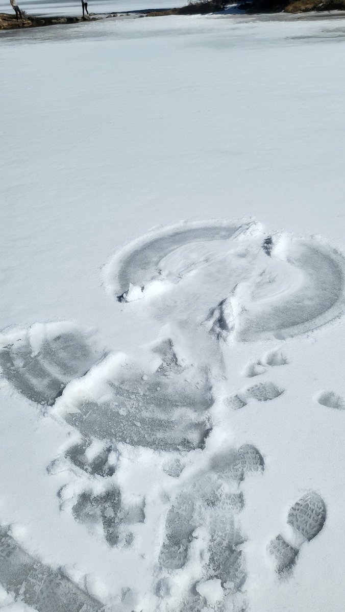 AyaTabor's tweet photo. Literally saw all your cards and immediately went to (and walked on!!!) a frozen lake my heart is so full https://t.co/D9ybupFC0x