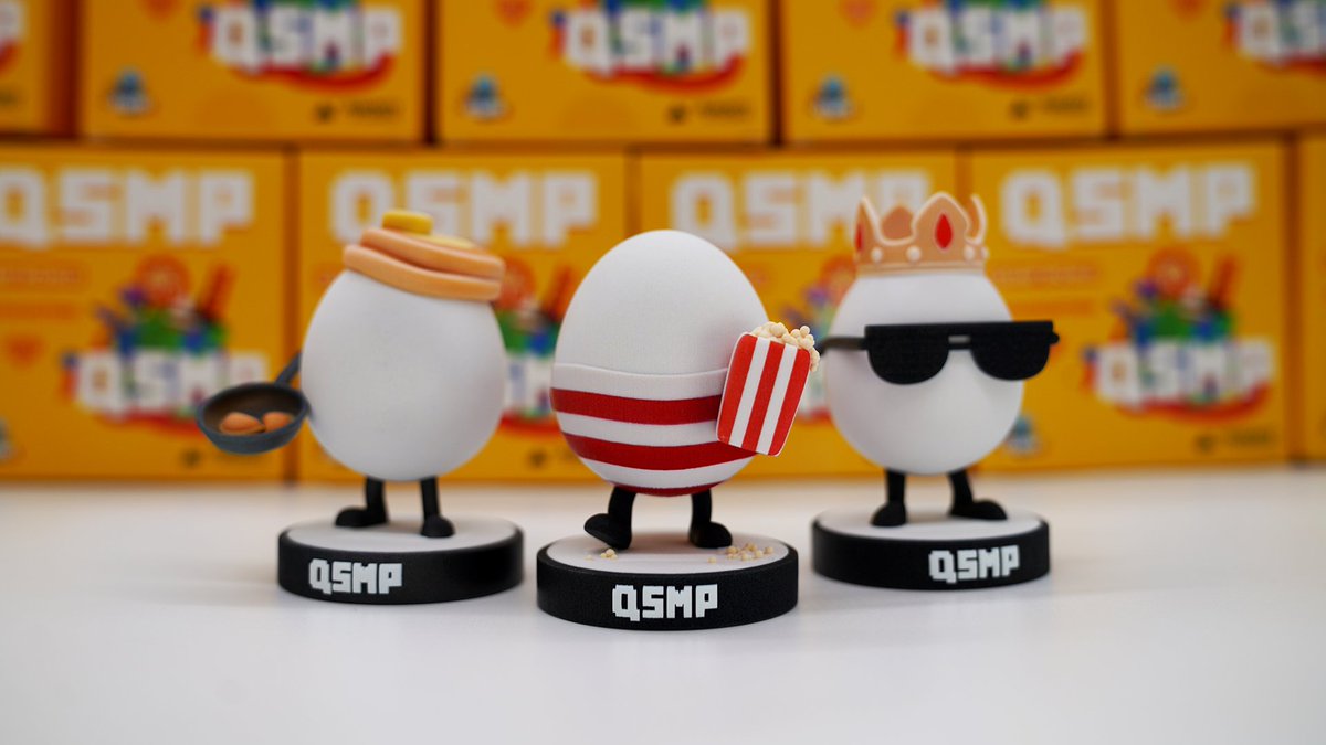 Guess who's here! 🥚⚠️ Get ready to expand your collection, only available at qsmp.shop