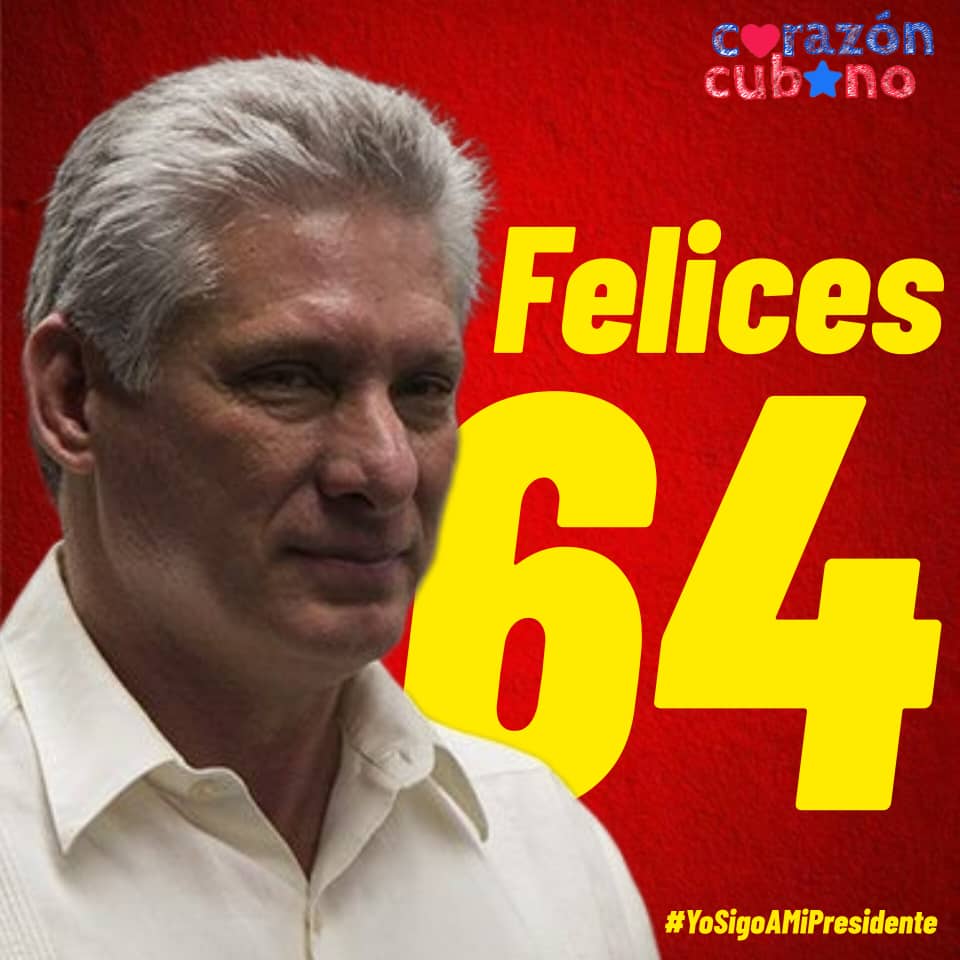 FELICIDADES PARA NUESTRO PRESIDENTE. 
FELIZ CUMPLEAÑOS 64.

Honor a quien Honor merece 
Desde el Pinar del Rio 
MUCHÍSIMAS FELICIDADES