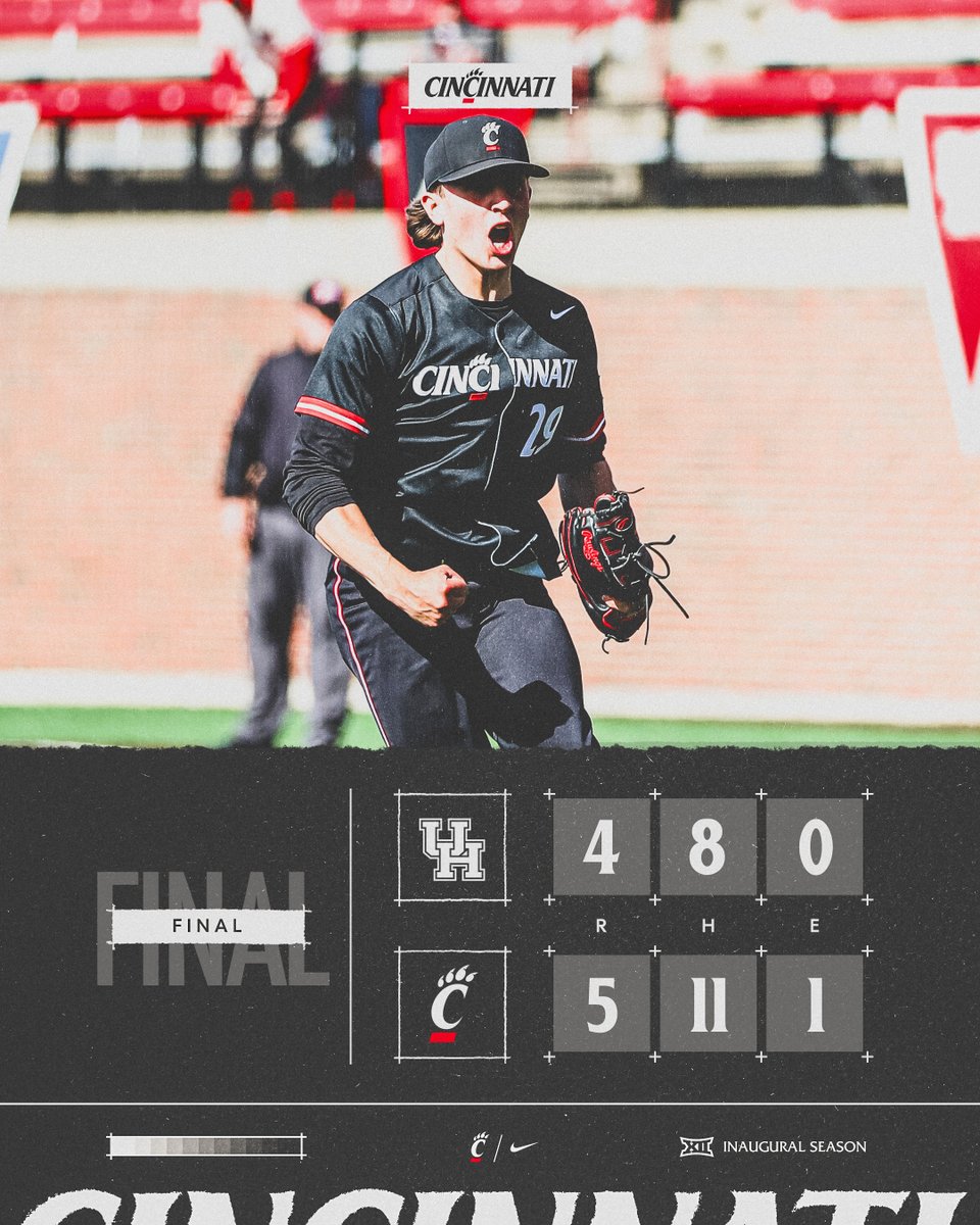 Series: won We'll be playing for a sweep tomorrow‼️ #Bearcats