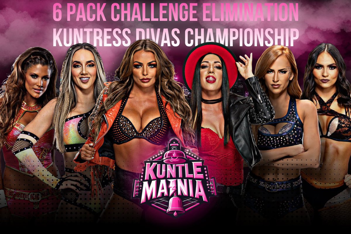 KuntressINC's tweet photo. The OFFICIAL match card for Kuntress Inc. #KuntleMania🌟 has been finalised and it’s STACKED‼️
Tune into both nights of action on the Kuntiest Stage of Them All…😻
Coming to you LIVE on Premium Live Event THIS WEEK!!!
#KuntressINC #KuntleMania #matchcard https://t.co/lSeV3IETvL