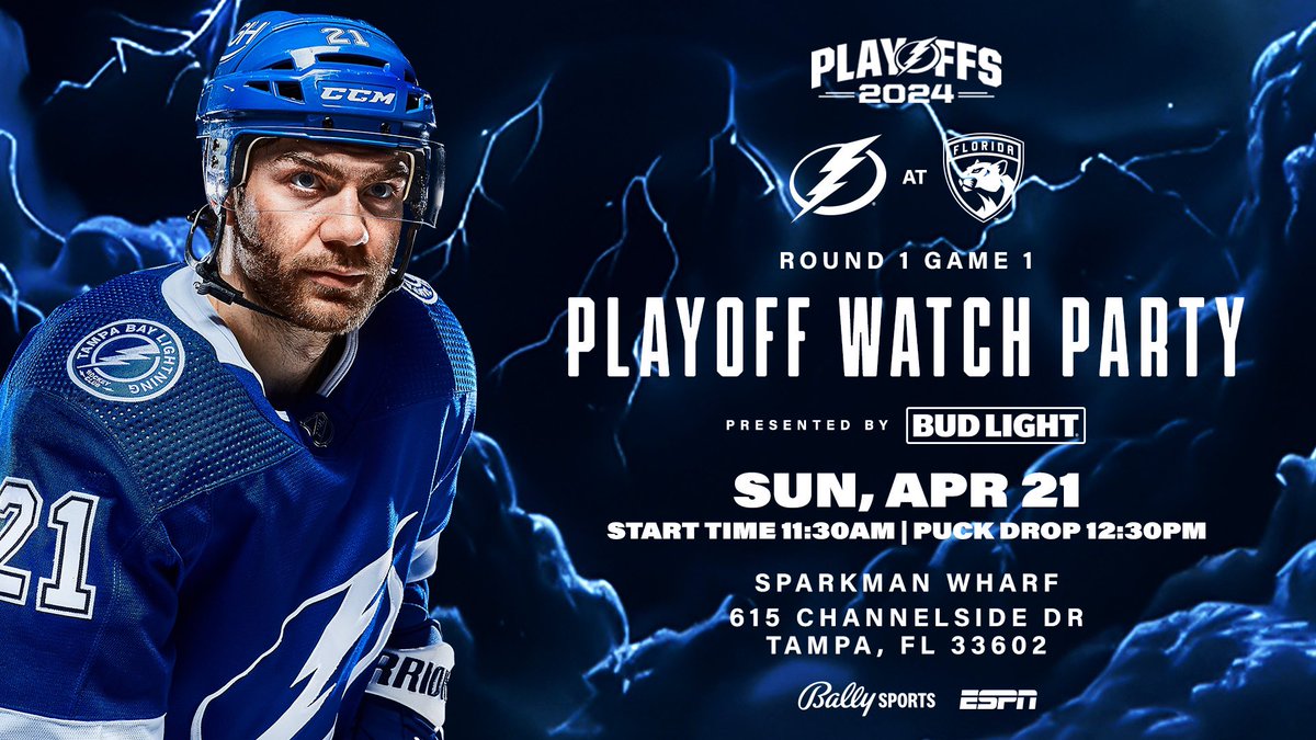See you at @sparkmanwharf tomorrow for Game 1! ⚡️