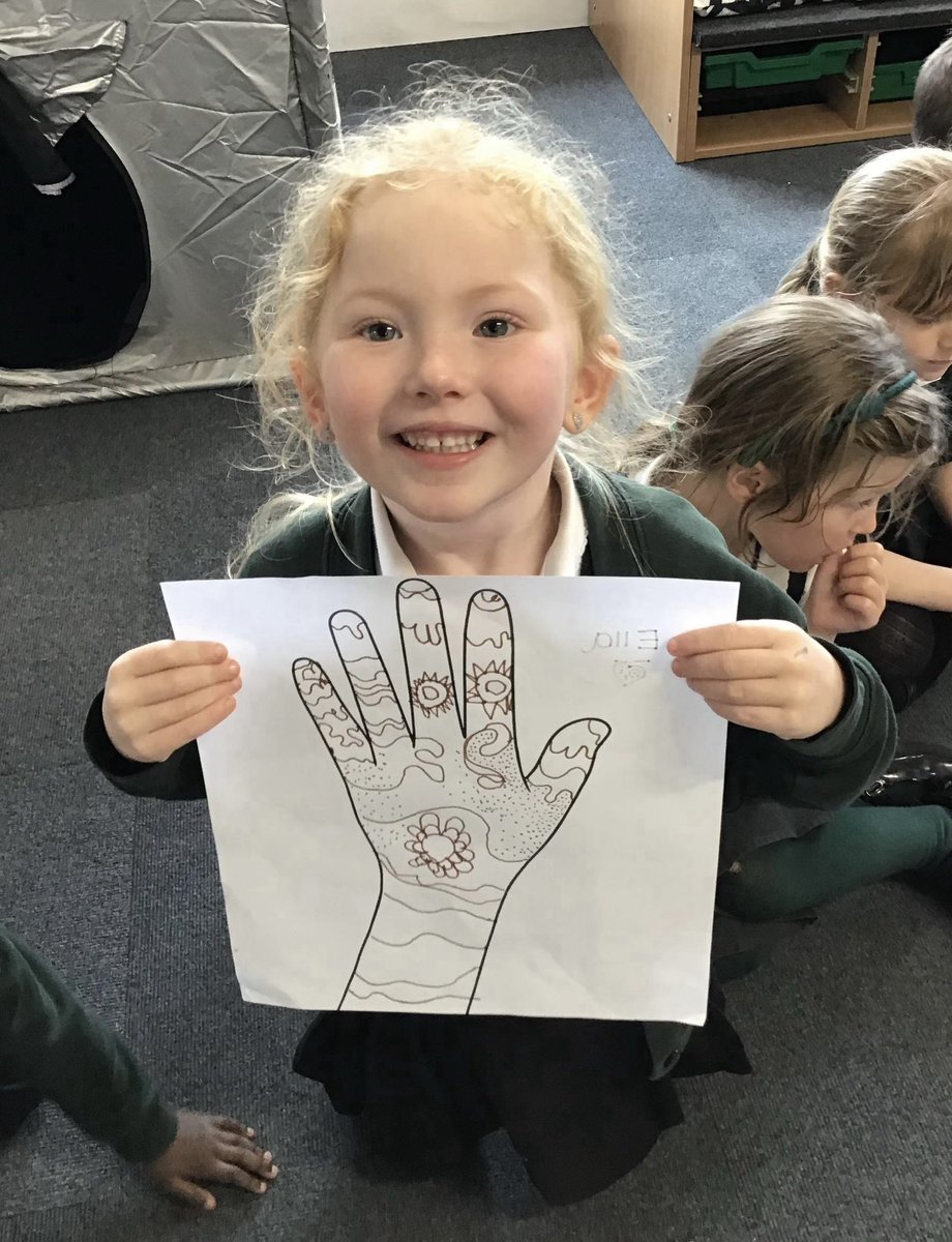 EYFS_BSA's tweet photo. This week in FS2 we celebrated Eid al-Fitr. We created intricate mehndi patterns and painted with fragrant spices! We also enjoyed tasting traditional foods. #shinebright @BrackensdaleS https://t.co/cPlwDiR02z