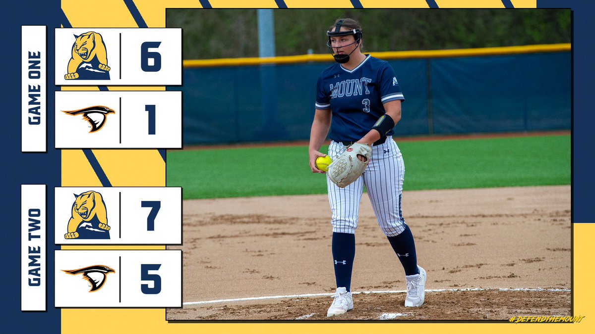 🥎| LIONS SWEEP! @MSJSoftball sweeps Anderson taking Game One 6-1 and Game Two 7-5! The Lions are back in action at home on Wednesday versus Bluffton! #DEFENDtheMOUNT #MountUp #ClimbHigher #HeartOfD3 #d3softball