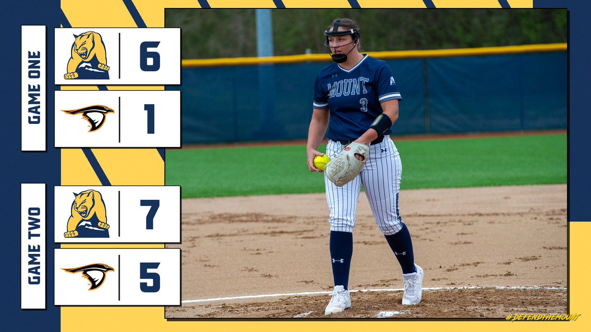 MSJ_Lions's tweet photo. 🥎| LIONS SWEEP!

@MSJSoftball sweeps Anderson taking Game One 6-1 and Game Two 7-5!

The Lions are back in action at home on Wednesday versus Bluffton!

#DEFENDtheMOUNT #MountUp #ClimbHigher #HeartOfD3 #d3softball https://t.co/oYGUq4OJL4