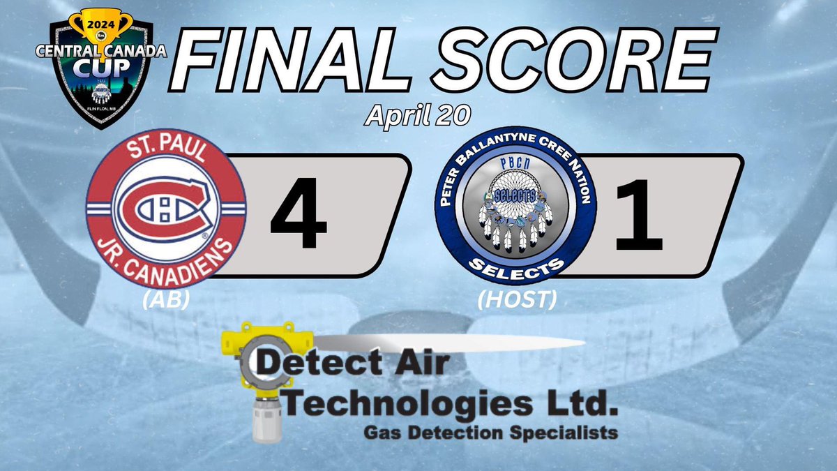 The St. Paul Jr. Canadiens advance to the Finals after beating the PBCN Selects 4-1!

Brought to you by Detect Air Technologies