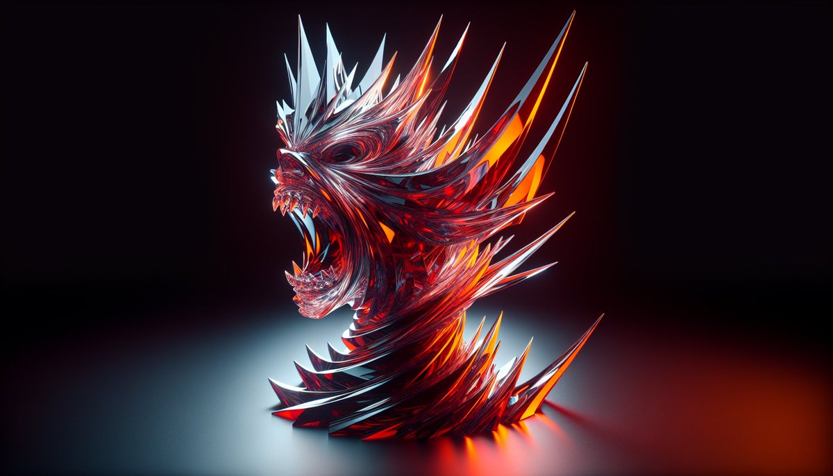 visionpaletteAI's tweet photo. Need a product design idea? Use Vision Palette to brain storm. Here is an example glass sculpture based on an emotion.

“A photo realistic glass figurine sculpture that depicts anger.”

#AIArtwork #aiartcommunity #AIart #visionpalette https://t.co/UxGiiaXEX2