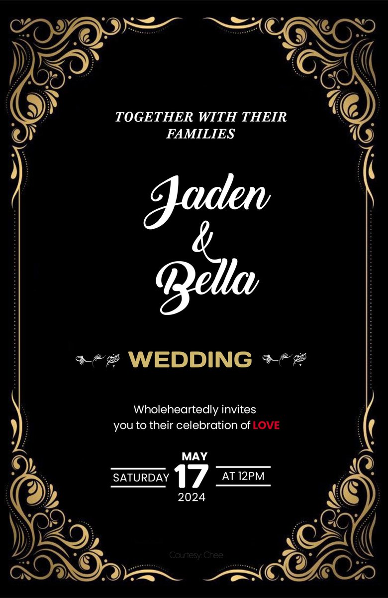 Single pringles, when are y'all getting married?

Here's a simple wedding invitation card from the Mafia lovers ♟️🪄

What's your say?

GM
#Designchallenge #day 3