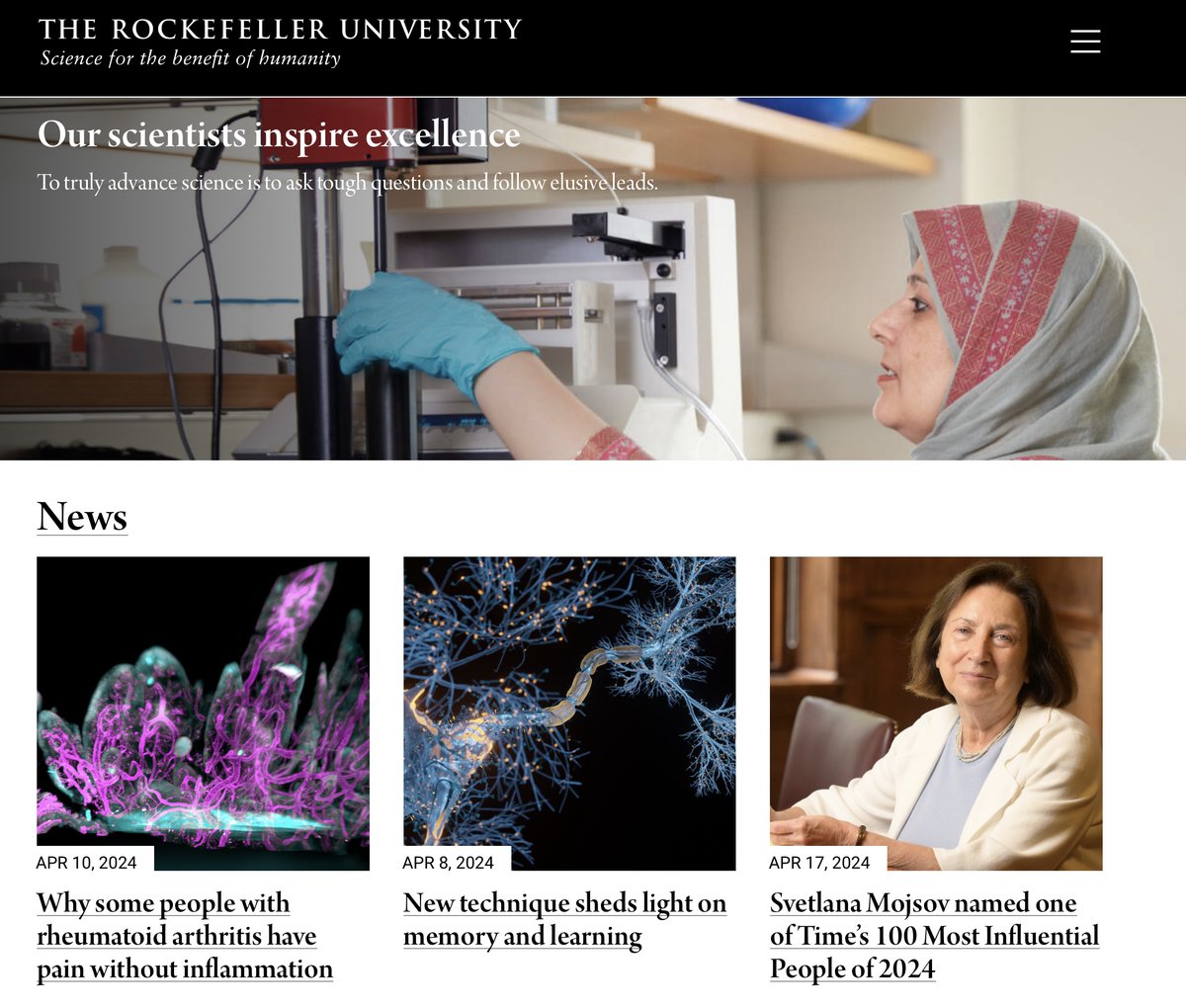 Bob Darnell (@darnelr.bsky. & bob.darnell@Threads) (@darnelr) on Twitter photo So proud-brilliant scientists <a href="/danaorange/">Dana Orange</a>, <a href="/ezgi_hsuleyman/">Ezgi Hacisuleyman</a>, and Rizwana Qadri & <a href="/k_irmady/">Krithi Irmady</a>, highlighted <a href="/RockefellerUniv/">Rockefeller University</a> with beautiful papers on Rheumatoid Arthritis, memory mechanisms & Parkinson's Disease-next to the amazing Svetlana Mosjov!
Science, Present & Future=Female So proud-brilliant scientists <a href="/danaorange/">Dana Orange</a>, <a href="/ezgi_hsuleyman/">Ezgi Hacisuleyman</a>, and Rizwana Qadri & <a href="/k_irmady/">Krithi Irmady</a>, highlighted <a href="/RockefellerUniv/">Rockefeller University</a> with beautiful papers on Rheumatoid Arthritis, memory mechanisms & Parkinson's Disease-next to the amazing Svetlana Mosjov!
Science, Present & Future=Female