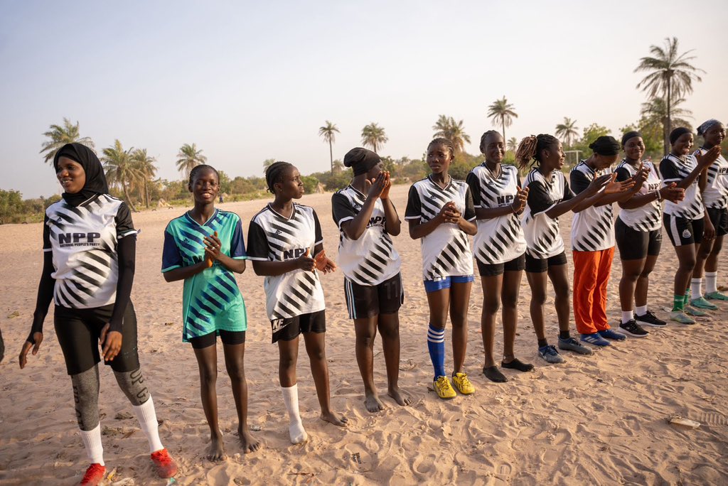 Our nationwide sensitization on FGM have successfully kicked off today with a spectacular engagement in Wellingara. We had meaningful conversations with community members, commencing with a #KickFGM football match fused with musical performances by @BrightStarsGm.