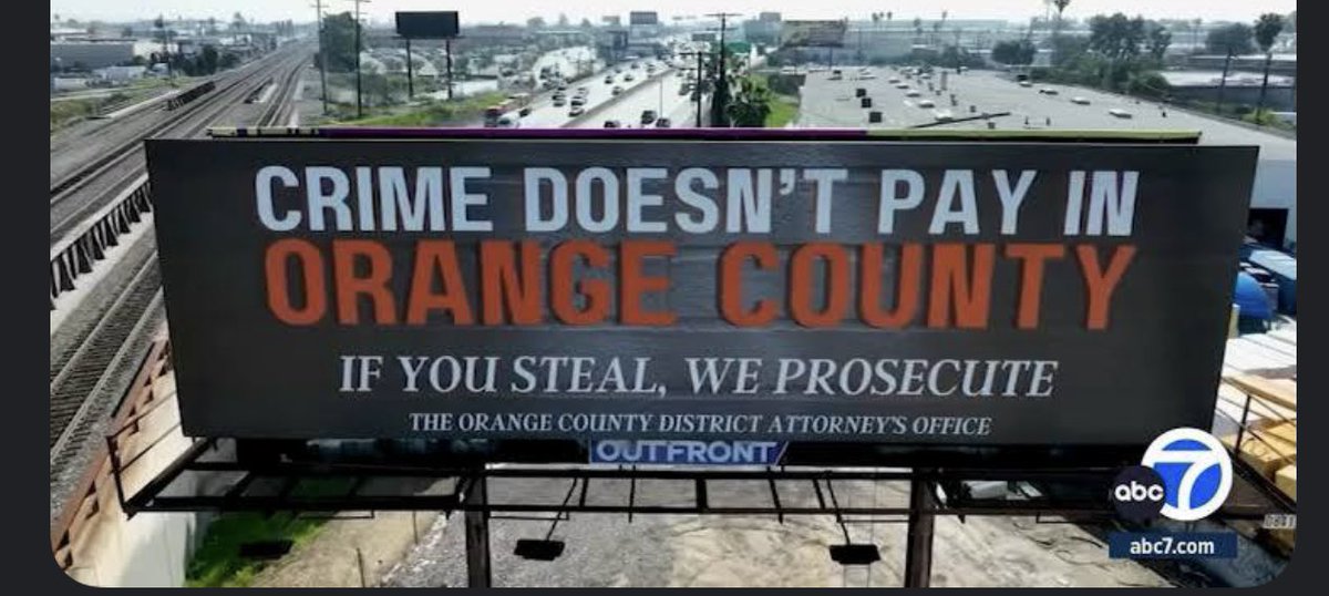 Funny, here in Southern California we have #LACounty & #OrangeCounty that border each other.  LA doesn’t prosecute for anything (worse DA ever) & look what Orange County advertises!!  This should be the norm throughout the country, the fact that it’s not is mind blowing.…