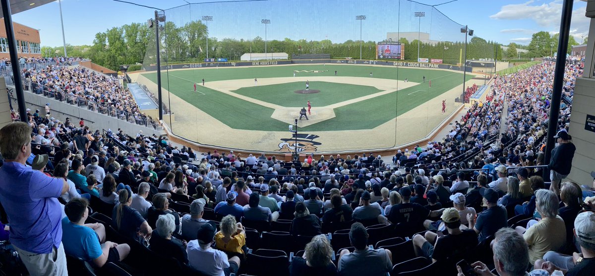 Packed house at the Couch today for FSU vs. @WakeBaseball …@WFMY @DemonDeacons @wakeforest