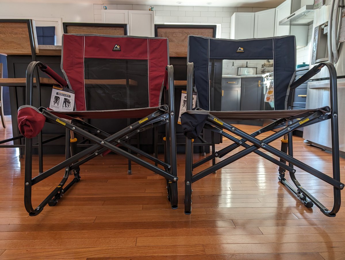 R3birth's tweet photo. Thank you web3! We got the chairs recommended by @HalexdotETH and all I gotta say is let's go!
Air compression rocking chair... Now I just need a solid pair of dad sunglasses and I'm g2g.
#FreestyleRocker #GCI #GCIOutdoor https://t.co/J2QCchvinz