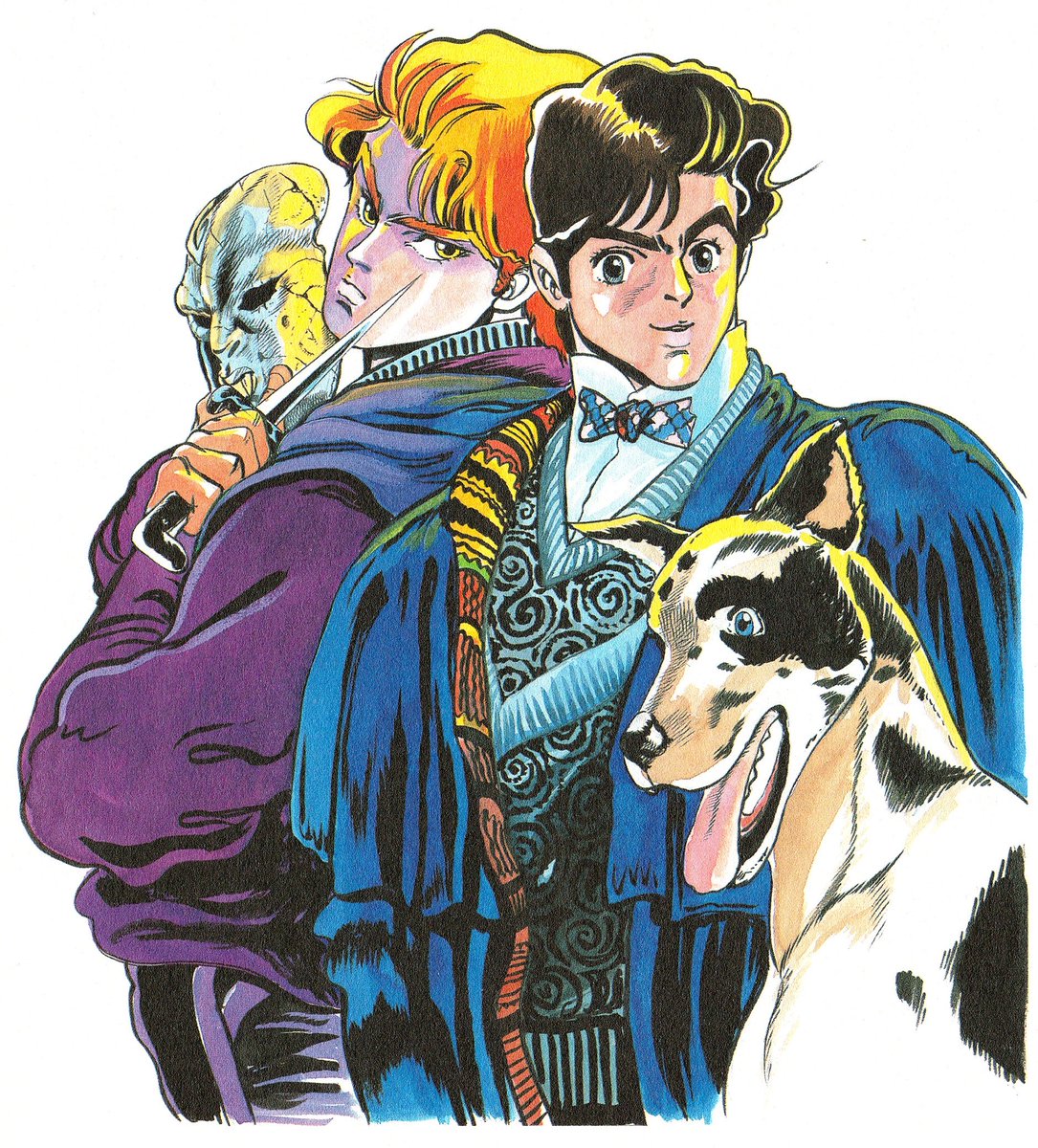 JJBAPoses's tweet photo. Weekly Shonen Jump 1987 Issue #1-2 (Cover)

- Full Art Gallery: https://t.co/JVk8m1jN7L (@JOJO_WIKI/@JOJOWIKINEWS) https://t.co/mDWGosrj9W