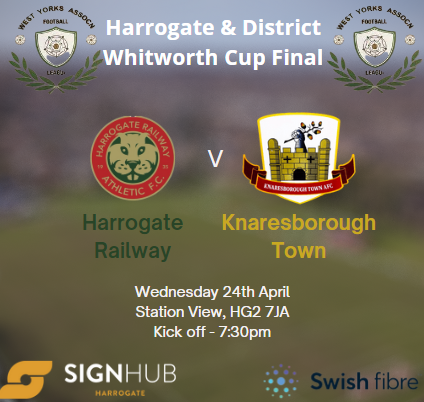 KnaresboroughFC's tweet photo. Tomorrow! Our reserves put the league to one side as they focus on @HarrogateFA Whitworth Cup Final against @THERAILFC Reserves. Would be amazing to see plenty of Town supporters at the game to get behind the lads 🔴⚫️ https://t.co/wtKlBXjV8X