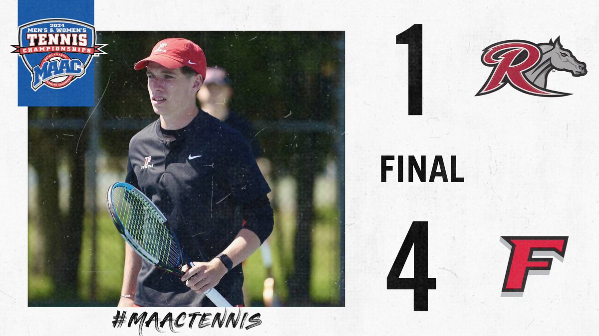 FINAL| @Stags_Tennis beats @RiderTennis 4-1. Stags move into the men's championship final for the second straight year and third time in the past four seasons! #MAACSports x #MAACTennis