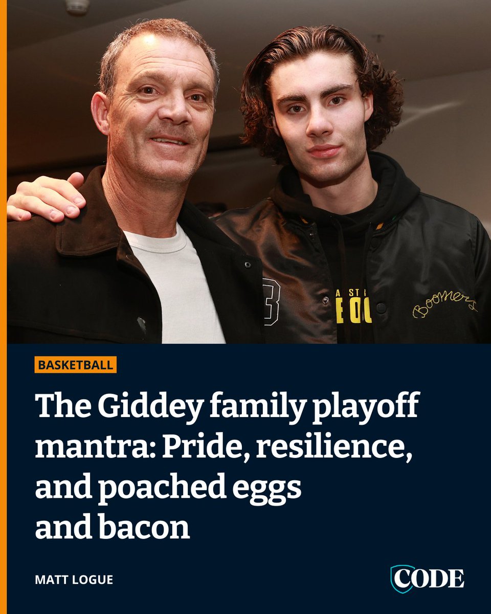 Josh Giddey has ridden a season of tumult with the OKC Thunder. Yet as his NBL legend dad Warrick tells @mattlogue7, he’s primed for his first playoff campaign with the help of some home cooking 👉 bit.ly/3QbKalK