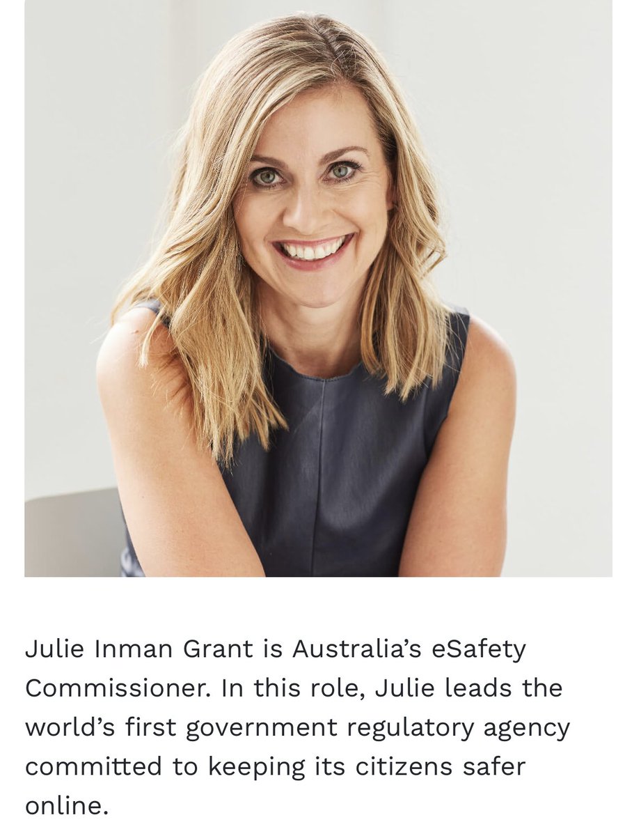 goodfoodgal's tweet photo. Here’s Julie. 

Another globalist addition to the shiny new thought police embedded in the Australian Government intent on telling the great unwashed what we can see and hear online. 

Thanks Julie for being there for us. 

What awful truth would be spread without you? https://t.co/7v19x5WHo6
