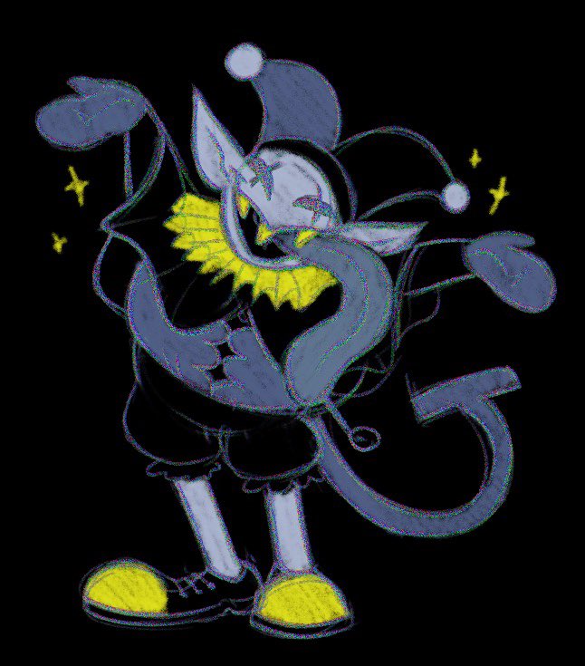 Hat wanted me 2 draw jevil
