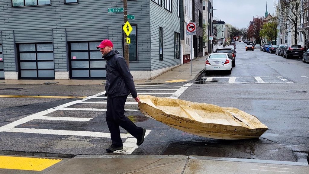 Cheers to another incredible round of #LoveYourBlockBoston! Thanks to all who showed up in the rain 🩵💙 Dozens of trash bags filled + a boat wreckage hauled up First Street 🛶 Only in #Southie!