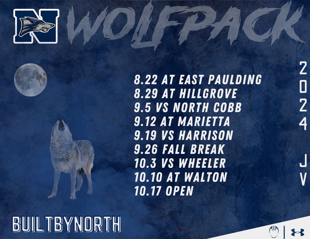 NPHSRecruiting's tweet photo. North Paulding 2024  
JV Football Schedule ‼️ https://t.co/ESm9hh6MRp