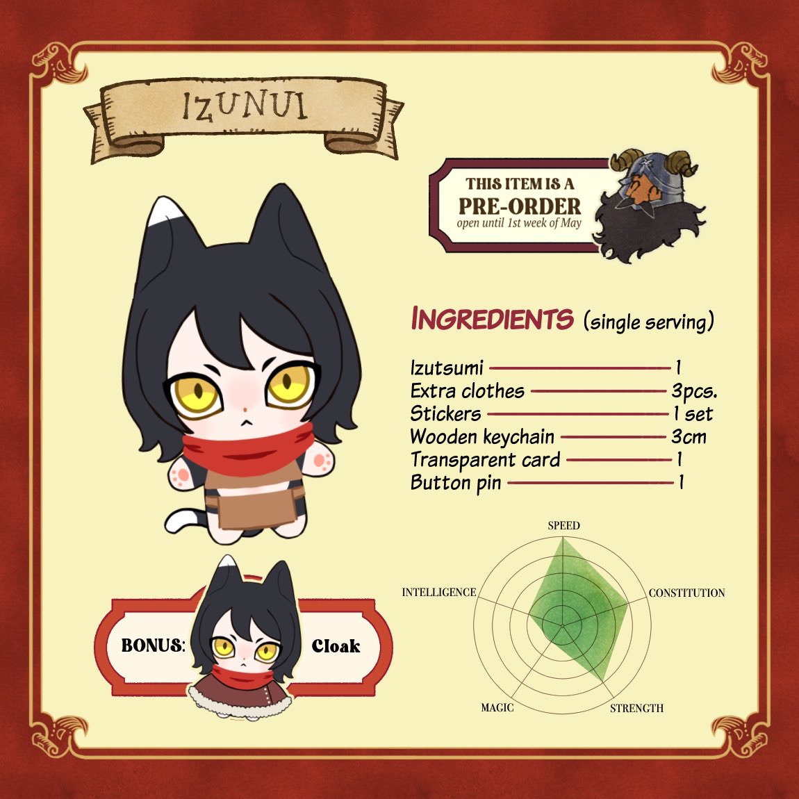 TAGASAING's tweet photo. 🐈‍⬛🥷 izunui is now out 🥷🐈‍⬛
🐈‍⬛ ~10cm cotton doll
🐈‍⬛ comes with clothes and bonuses (keychain, transparent card, button pin, stickers)
⚠️ this is a preorder

🍄 link below for purchase! 🍄 https://t.co/xHjXnSNFs5