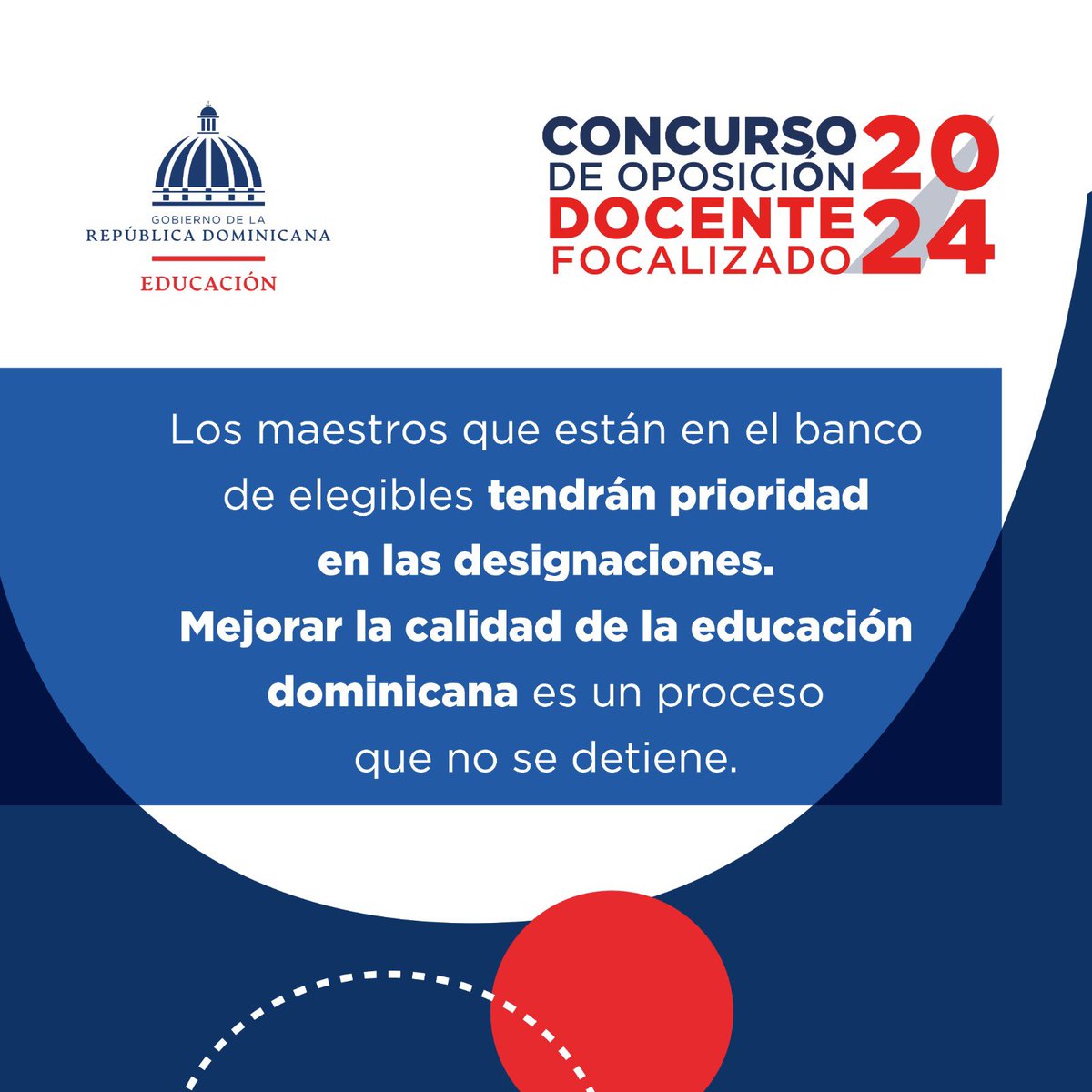 Conoce el porqué el Ministerio de Educación convoca a un concurso de oposición docente, aún cuando cuenta con un banco de elegibles. 🤓

¡Mejorar la calidad de la educación es un proceso que no se detiene!👏🙌