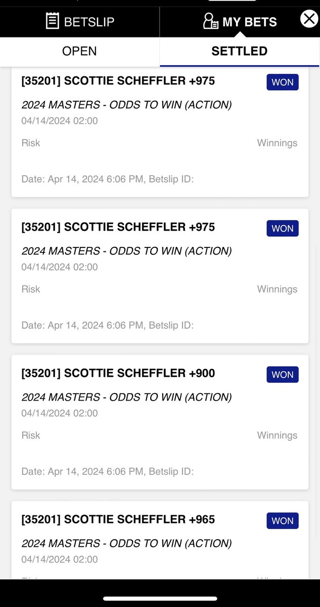 golf betting in 2024