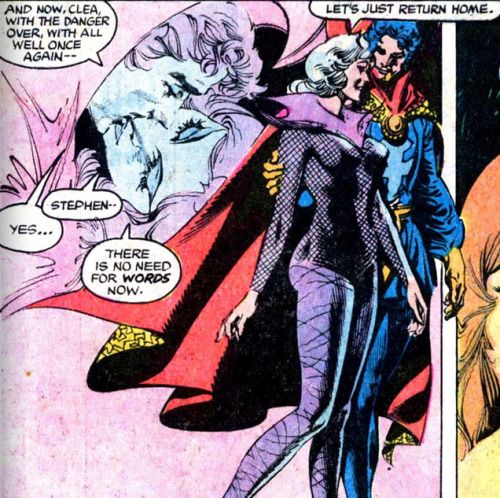 From what I've learned in my many years now, as Sorcerer Supreme is that even though the darkest of times and the struggles we face, Clea always knows how to shine through the toughest of situations