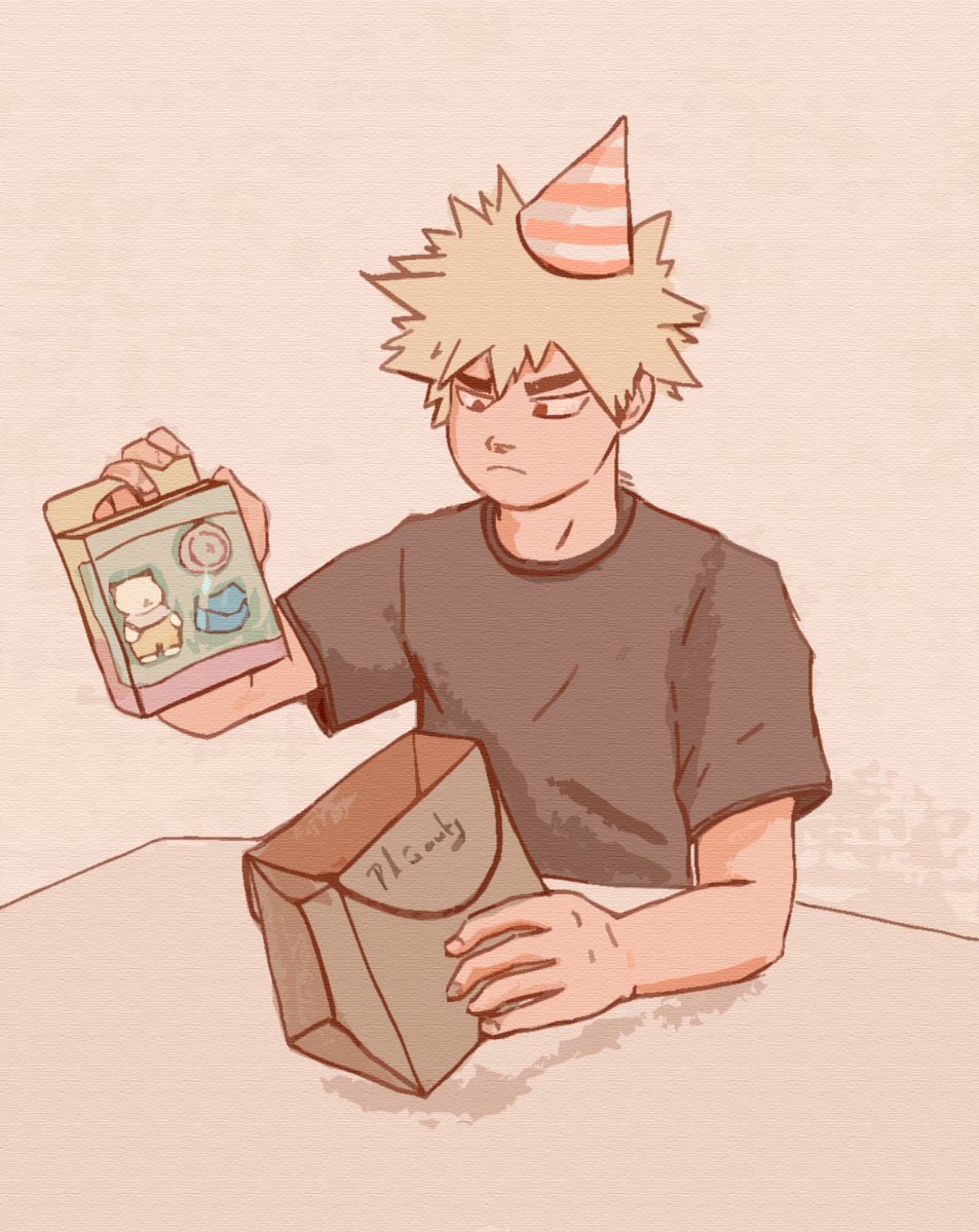 polgravity's tweet photo. Le regalaron un ternurinnn 

#KatsukiBakugo #BNHA #dynamight https://t.co/K3MlSOX1gy