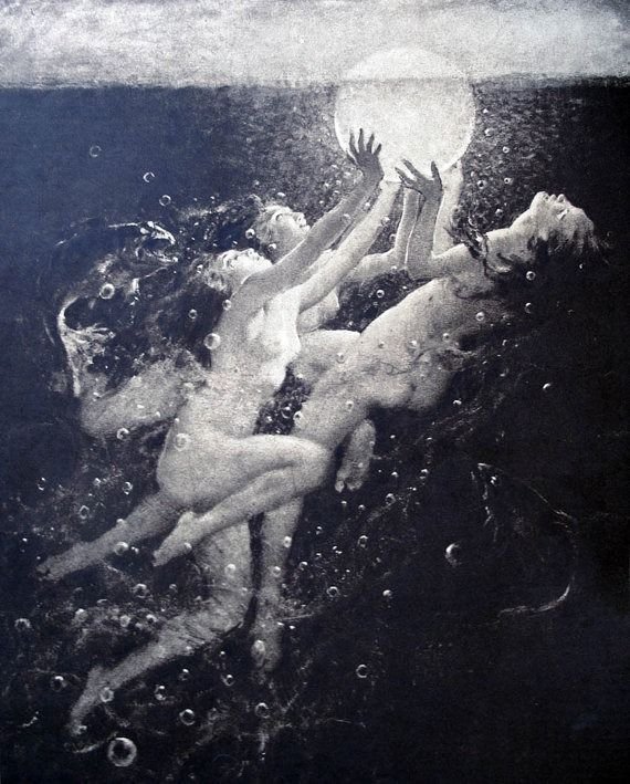 Sunrise Water Nymphs by Arthur Prince Spear