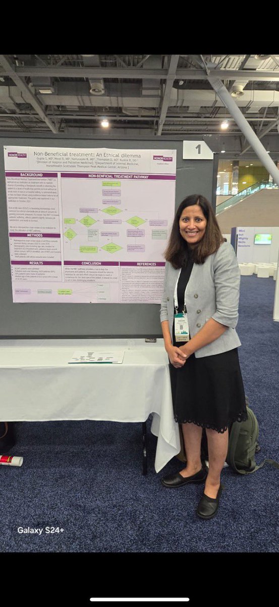 Congratulations to @ShradhaGuptaMD from @HonorHealth for presenting a poster at @ACPIMPhysicians annual meeting in Boston #ethics