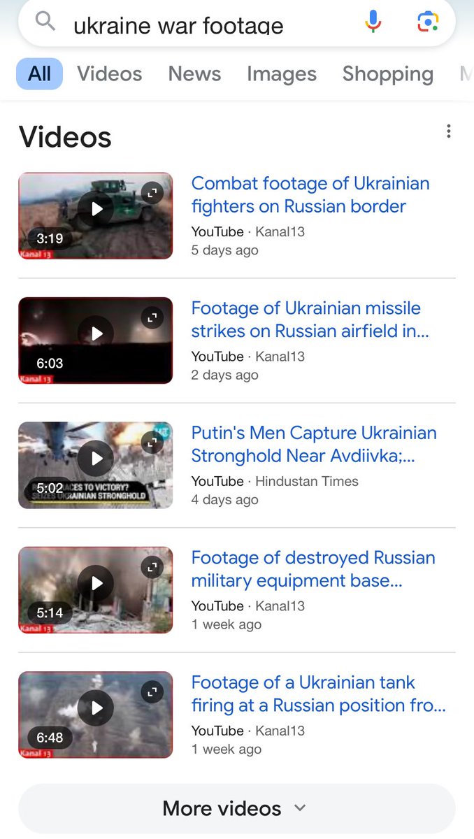 @MilaLovesJoe There’s been plenty of visual coverage on all major networks since it began but if you really need to see it just Google “Ukraine War Footage”
Don’t be a knucklehead!