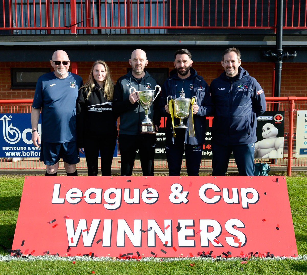 BEST IN NON LEAGUE 👏 Just wanted to do a appreciation tweet without these 5 people we wouldn’t be where we are today countless hours preparing for each game and hard work during the tough times and the good thank you 👏 #NeedhamMarketFC