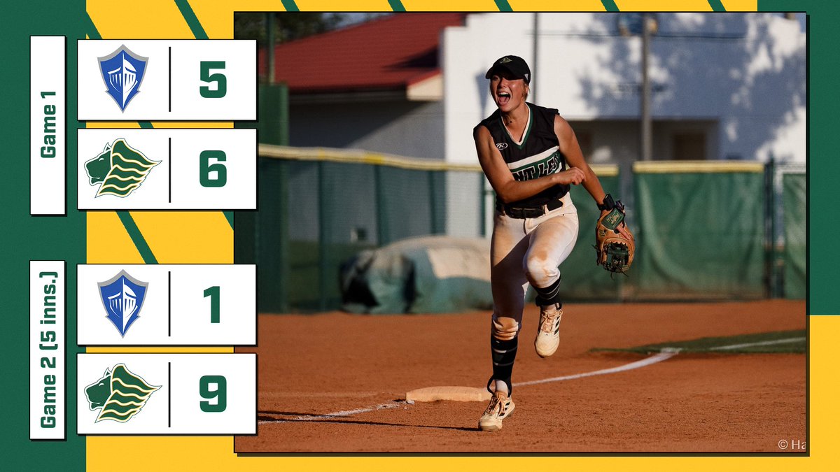 Saint Leo Athletics (@saintleolions) on Twitter photo π₯SERIES SWEEP!!!
<a href="/SaintLeoSB/">Saint Leo Softball</a> completes the series sweep of Lynn on Saturday.
Shyanne Waller's walk-off sac fly in game one + a nine-run second inning in game two = π§Ήπ§Ήπ§Ή
πtinyurl.com/mw32rmcz
#GOLIONS π¦ | #SAINTLEO1PRIDE π¦ π₯SERIES SWEEP!!!
<a href="/SaintLeoSB/">Saint Leo Softball</a> completes the series sweep of Lynn on Saturday.
Shyanne Waller's walk-off sac fly in game one + a nine-run second inning in game two = π§Ήπ§Ήπ§Ή
πtinyurl.com/mw32rmcz
#GOLIONS π¦ | #SAINTLEO1PRIDE π¦