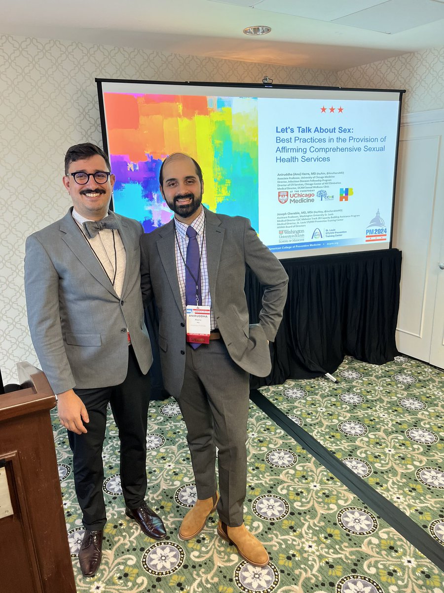 A great time at #PM2024 presenting all things sexual health with the incomparable @JncherabieMD! #StopHIVTogether #sexualhealthmatters