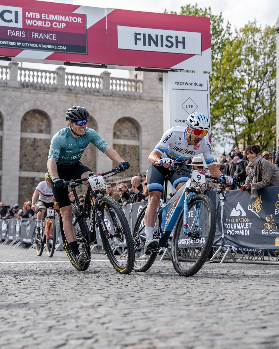 Ede Molnar 🇷🇴 claims the first XCE World Cup in Paris Congratulations 👏 📷 City Mountainbike