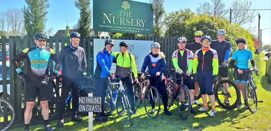 AVT have been out today for 'Segment Saturday' - chasing specific @Strava segments for the annual 'Segment of the Month' challenge. Then the best bit...breakfast! 📸 by Maria Harryman #Wiltshire #WiltshireCycling